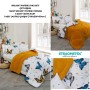 ETE HOMETEX ÇİFT KİŞİLİK WELSOFT UYKU SETİ KELEBEK HARDAL 8696474232028